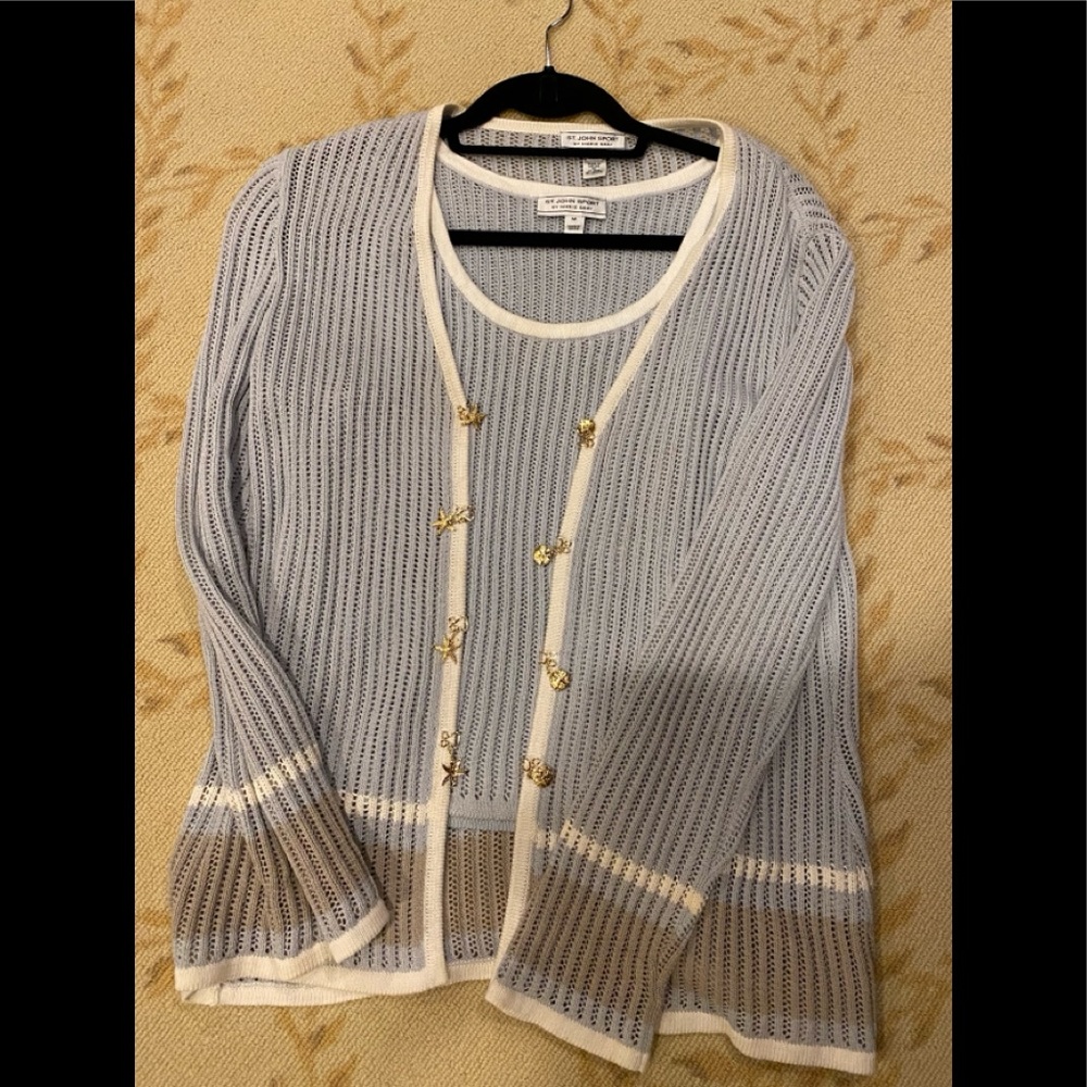 ST. JOHN SPORT 2 PIECE SWEATER SET